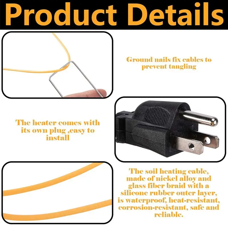 Greenhouse Heating Cable — Soil Heating Cable 7 3