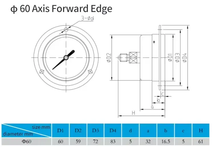 Air Pressure Gauge — product detail 8