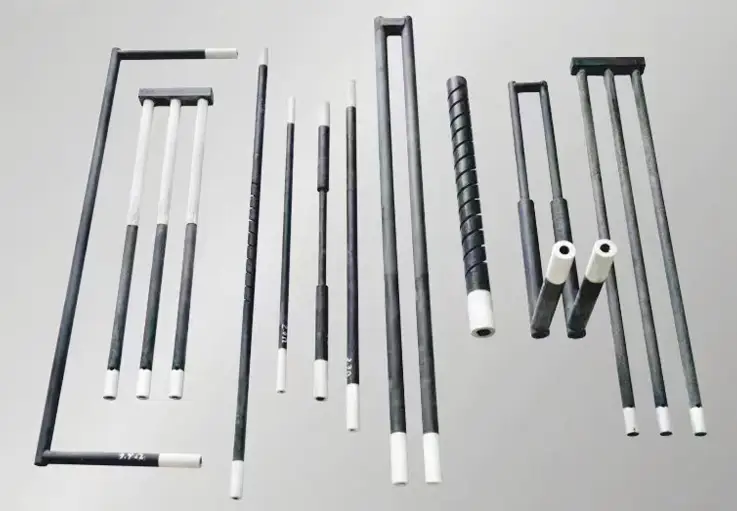 Silicone Carbide Rod Heater — cheap price industrial electric 1600c single double spiral sic rod silicone carbide heating element for Muffle Furnace 1