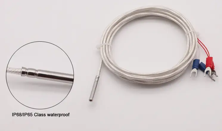 PT100 4-Wire Class A — 3 wire industrial stainless steel probe thermocouple temperature rtd sensor PT100 4