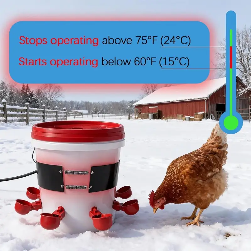 Bucket Belt Heater — Chicken Water Heater 4 5