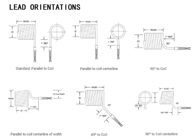 Spiral Coil Heater — 220v industrial stainless steel air resistance spring electrical hot runner heater coil with thermocouple 6