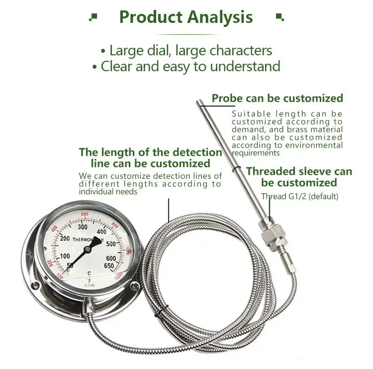 Reading Dial Capillary Thermometer — product detail 2