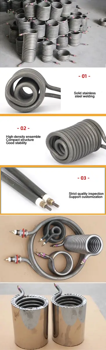 Spiral Heating Element — 220v 380v stainless steel heating element for paper cup machine 2