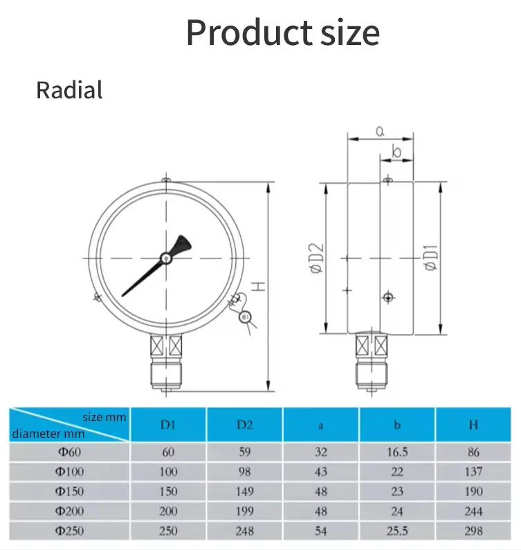 Air Pressure Gauge — product detail 6