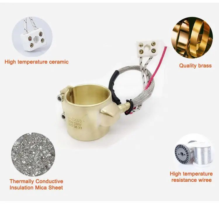 Extruder Brass Nozzle Heater — product detail 3