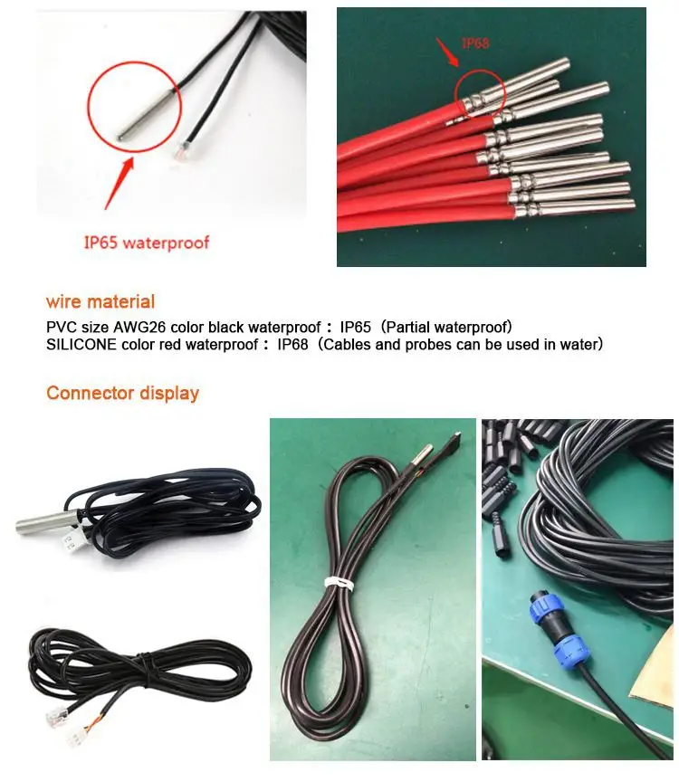 Waterproof 100K 10K Temperature Sensors Ntc Thermistor — DS18B20 4
