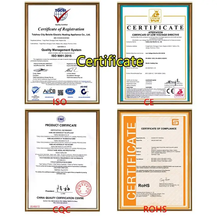 Gas Cylinder Silicone Heater — certificate 10