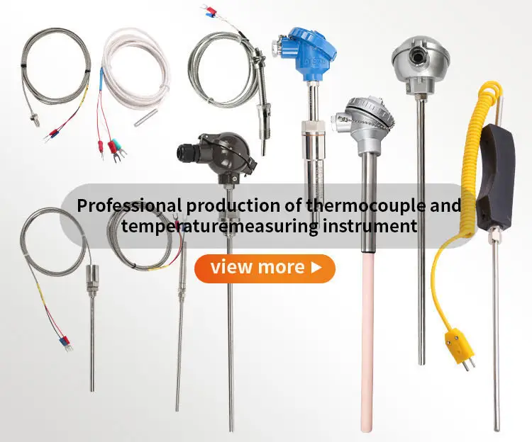K Type Thermocouple Sensor — Industrial Temperature Sensor Resistance Pt100 Thermocouple Double element 1