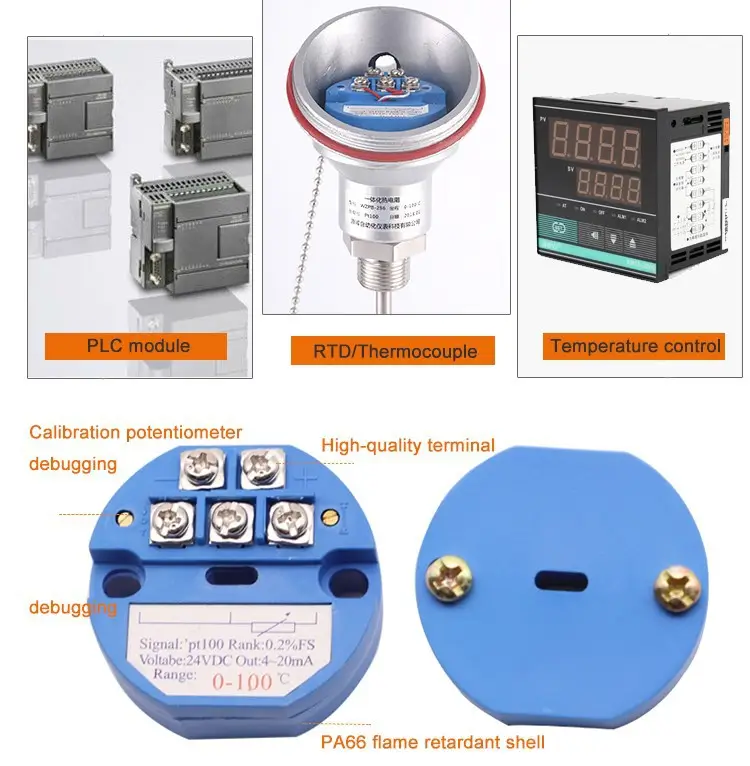 4-20ma Pt100 Temperature Transmitter — product detail 4
