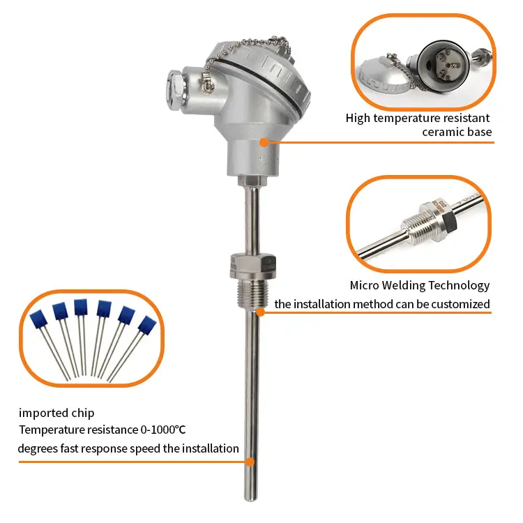 Industrial Thermocouple Sensor — industrial rtd screw Stainless steel high Temperature Sensor K Type Thermocouple for Gas Stove 4