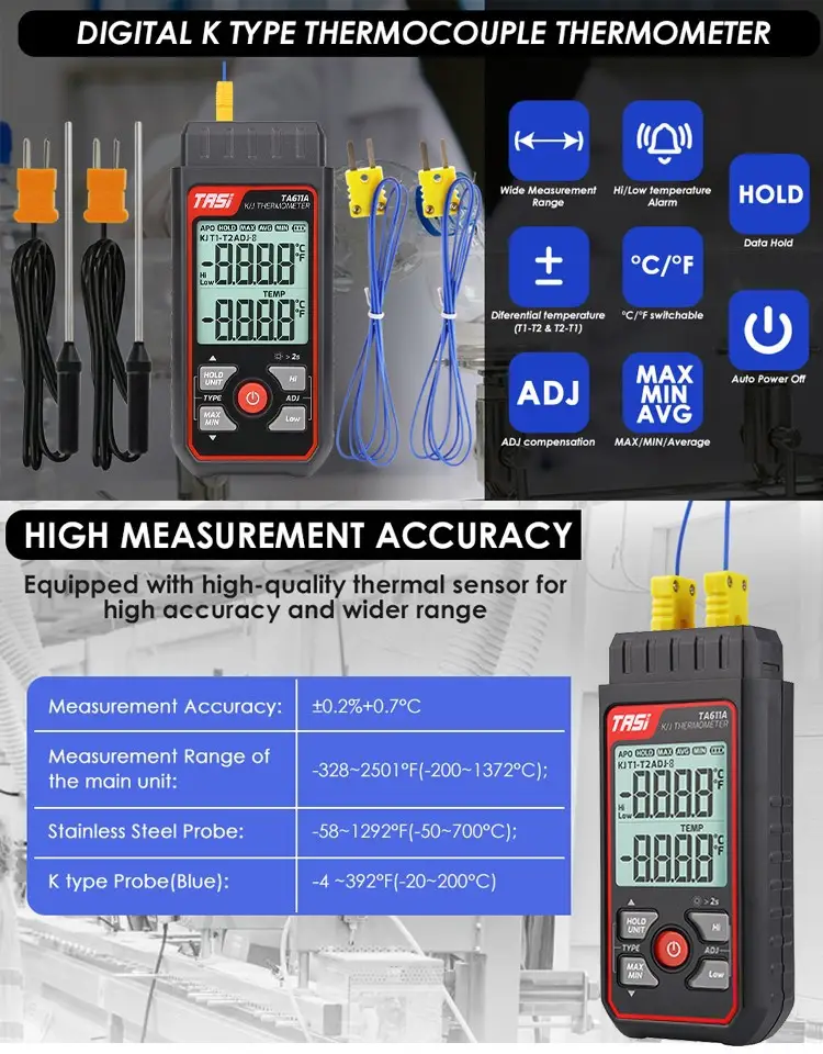 Thermometers Digital — k thermocouple thermometer 3 2