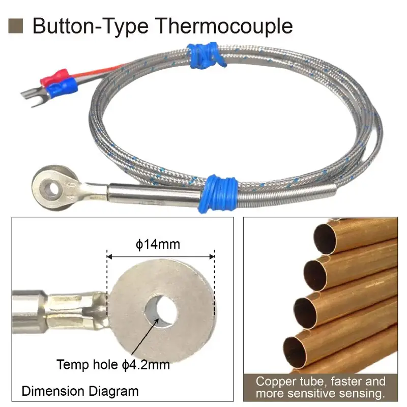 Button Temperature Sensor — button thermocouple 1 2