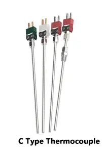 Yellow Mini K Type Thermocouple Connector Plug — Industrial 2 Pin Socket Connector Male Type k Mini Thermocouple Female Plug 8