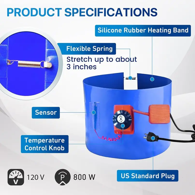 Honey Bucket Heater — Drum heater 7 3