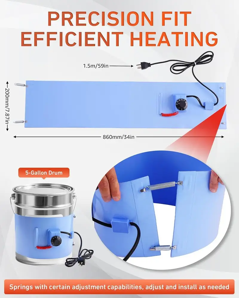 Honey Bucket Heater — Drum heater 6 5