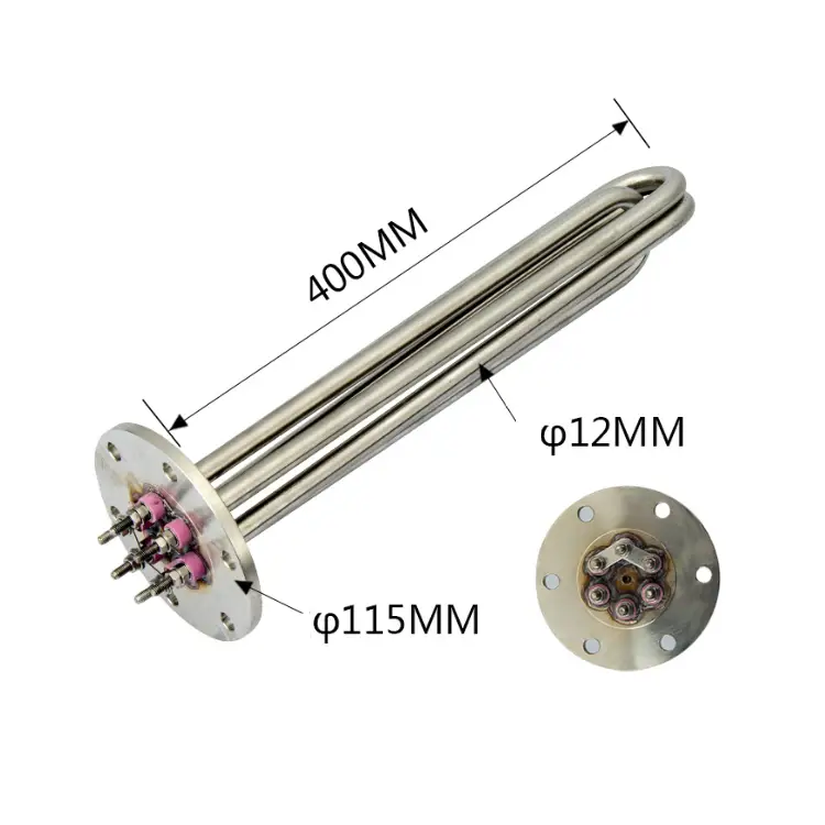 Flanged Tubular Heater — heater element 2 6