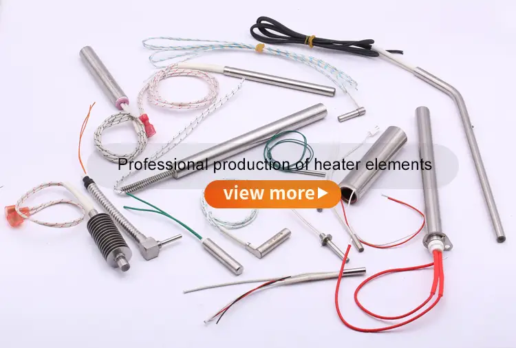 220v Stainless Steel Cartridge Heater With Thermocouple — high quality 100w 110v 220v 230v Industrial electric pencil cartridge heater rod resistance with ground wire 1