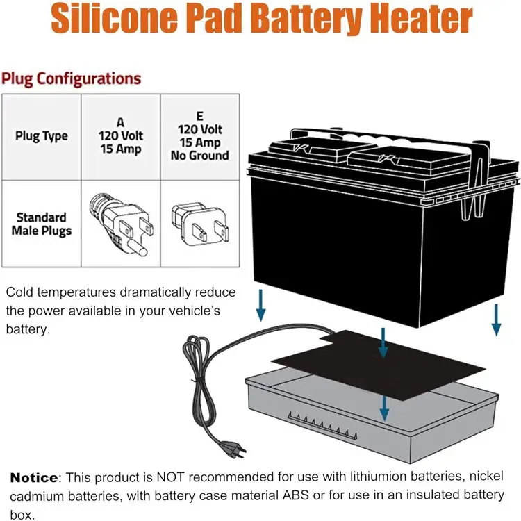 Battery Heat Pad 48v — water heater 15 1