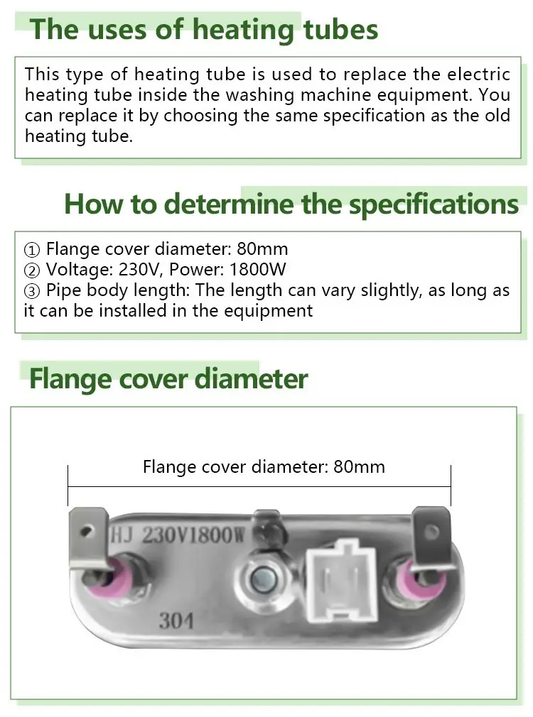 Washing Machine Heater Element — product detail 4