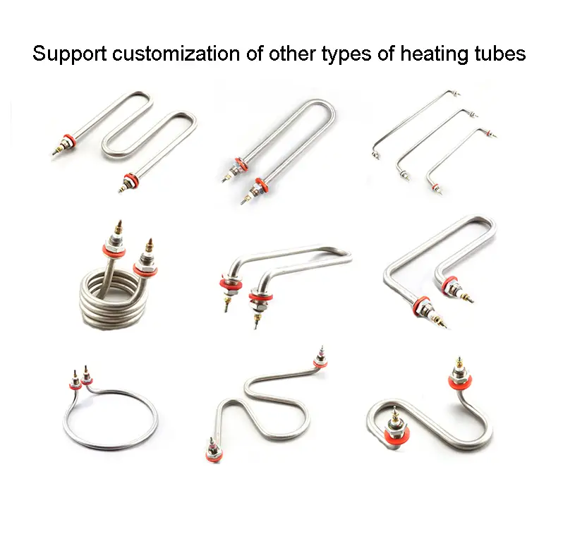 Resistance Oven Heater Element — 220v 1kw 1.5kw 2kw 3kw 4kw industrial Stainless steel single U type electric tubular air heaters for rice steamer 10