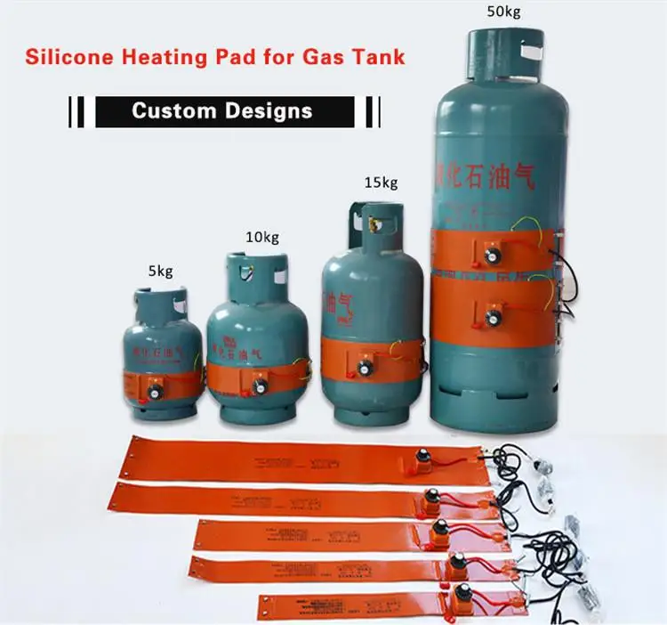 5kg 10kg 15kg 50kg Flexible Silicone Rubber Gas Bottle Heater — product detail 1
