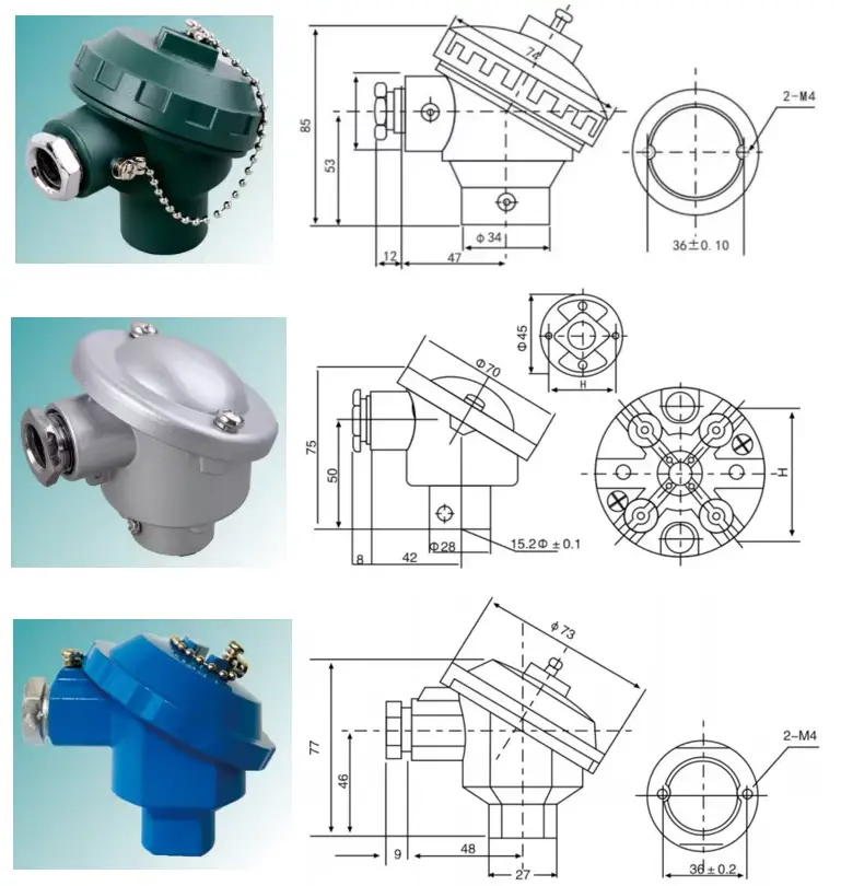 Aluminum Thermocouple Head — product detail 4