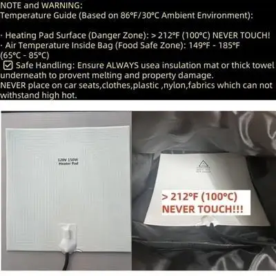 Electric Silicone Food Warming Mat Heating Pad — gallery image 2