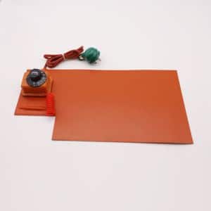 12v Electric Rubber Silicone Heater Mat With Thermostat