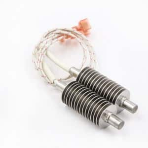 Finned cartridge heater for air heating