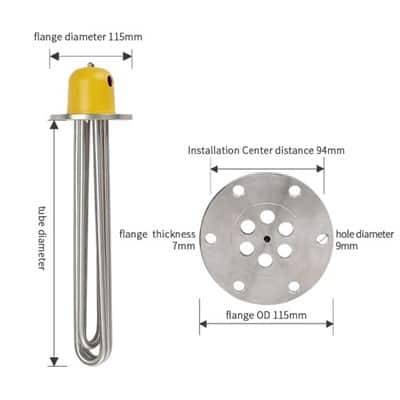 Flanged Tubular Heater