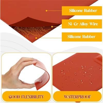 Silicone Heating Pad 220v 500w Waterproof