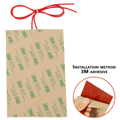 Silicone Rubber Heater Mat With 3m Adhesive